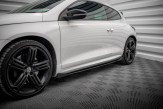 Maxton Design bočné prahové lišty Street Pro VW Scirocco 3 R pred FL - čierny + lesklé krídielka