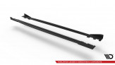 Maxton Design bočné prahové lišty Street Pro VW Scirocco 3 R pred FL - čierny + lesklé krídielka