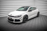 Maxton Design bočné prahové lišty VW Scirocco 3 R pred FL Ver.2 - čierny + lesklé krídielka