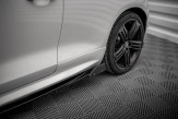 Maxton Design bočné prahové lišty VW Scirocco 3 R pred FL Ver.2 - čierny + lesklé krídielka