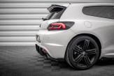 Maxton Design bočné spoilery zadného nárazníka Street Pro VW Scirocco 3 R pred FL - čierny + lesklé krídielka 