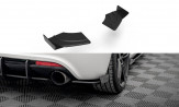 Maxton Design bočné spoilery zadného nárazníka Street Pro VW Scirocco 3 R pred FL - čierny + lesklé krídielka 