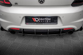 Maxton Design difúzor zadného nárazníka Street Pro VW Scirocco 3 R pred FL - čierno červený 