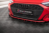 Maxton Design spoiler predného nárazníka AUDI A3 8Y Ver.1 - čierny lesklý