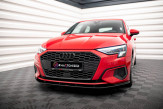 Maxton Design spoiler predného nárazníka Street Pro AUDI A3 8Y - čierny 