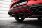 Maxton Design stredový spoiler zadného nárazníka (s vertikálnym rebrovaním) CUPRA Leon Hatchback - čierny lesklý 