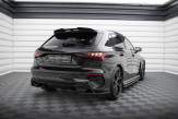 Maxton Design bočné spoilery zadného nárazníka AUDI RS3 8Y Sportback Ver.1 - čierny lesklý