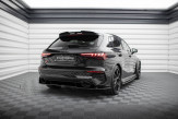 Maxton Design stredový spoiler zadného nárazníka AUDI RS3 8Y Sportback - čierny lesklý