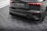 Maxton Design stredový spoiler zadného nárazníka AUDI RS3 8Y Sportback - čierny lesklý