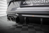 Maxton Design spoiler zadného nárazníka s imitáciou koncoviek výfuku CUPRA Formentor Ver.3 - čierny lesklý s čiernymi koncovkami výfuku  