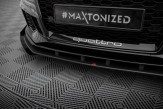 Maxton Design spoiler predného nárazníka Street Pro AUDI RS3 8V po FL Sedan Ver.1 - čierny + lesklé krídielka 