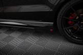 Maxton Design bočné prahové lišty Street Pro AUDI RS3 8V po FL Sedan Ver.1 - čierno červený + lesklé krídielka 