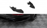 Maxton Design bočné spoilery zadného nárazníka Street Pro AUDI RS3 8V po FL Sedan - čierno červený + lesklé krídielka