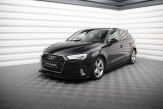 Maxton Design bočné prahové lišty AUDI A3 8V Sportback po FL - čierny lesklý  