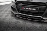 Maxton Design spoiler predného nárazníka AUDI TTS / TT S-Line 8S pred FL Ver.1 - čierny lesklý  