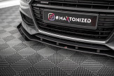 Maxton Design spoiler predného nárazníka Street Pro AUDI TTS / TT S-Line 8S - čierno červený + lesklé krídielka