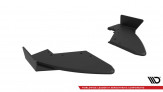 Maxton Design bočné spoilery zadného nárazníka Street Pro AUDI TTS 8S pred FL - čierno červený + krídielka 