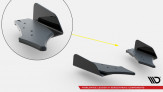Maxton Design bočné spoilery zadného nárazníka Street Pro AUDI TT S-Line 8S - čierny + lesklé krídielka