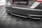 Maxton Design stredový spoiler zadného nárazníka AUDI TT S-Line 8S - čierny lesklý
