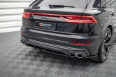 Maxton Design stredový spoiler zadného nárazníka (s vertikálnym rebrovaním) AUDI SQ8 - čierny lesklý  