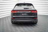 Maxton Design stredový spoiler zadného nárazníka (s vertikálnym rebrovaním) AUDI SQ8 - čierny lesklý  