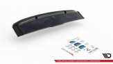 Maxton Design stredový spoiler zadného nárazníka (s vertikálnym rebrovaním) AUDI SQ8 - čierny lesklý  