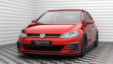 Maxton Design spoiler predného nárazníka VW Golf VII GTI po FL Ver.4 - čierny lesklý