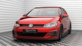 Maxton Design spoiler predného nárazníka VW Golf VII GTI po FL Ver.5 - čierny lesklý