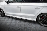 Maxton Design bočné prahové lišty AUDI RS3 8V po FL Sedan Ver.2 - čierny lesklý  