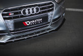 Maxton Design spoiler predného nárazníka Street Pro AUDI A3 S-Line / S3 8V pred FL Sedan - čierny 