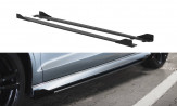 Maxton Design bočné prahové lišty Street Pro AUDI A3 S-Line / S3 8V pred FL Sedan - čierny + lesklé krídielka