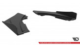 Maxton Design bočné spoilery zadného nárazníka Street Pro AUDI S3 8V pred FL Sedan - čierny + lesklé krídielka