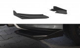 Maxton Design bočné spoilery zadného nárazníka Street Pro AUDI S3 8V pred FL Sedan - čierno červený + lesklé krídielka