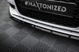 Maxton Design spoiler predného nárazníka AUDI A3 8V Sedan Ver.1 - čierny lesklý  