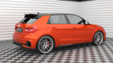 Maxton Design bočné spoilery zadného nárazníka AUDI A1 S-Line GB Ver.2 - čierny lesklý