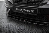 Maxton Design spoiler predného nárazníka Seat Leon 5F po FL Ver.1 - čierny lesklý 