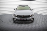 Maxton Design spoiler predného nárazníka VW Passat B8 R-Line po FL Ver.2 - čierny lesklý