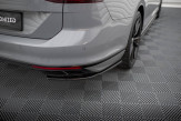Maxton Design bočné spoilery zadného nárazníka VW Passat B8 R-Line po FL - čierny lesklý