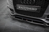 Maxton Design spoiler predného nárazníka AUDI A5 S-Line / S5 B8 Coupe / Sportback po FL Ver.3 - čierny lesklý