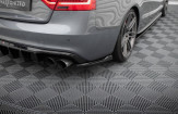 Maxton Design bočné spoilery zadného nárazníka AUDI S5 B8 Coupe po FL - čierny lesklý