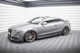 Maxton Design bočné prahové lišty AUDI A5 S-Line / S5 B8 Coupe Ver.2 - čierny lesklý