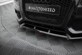Maxton Design spoiler predného nárazníka AUDI A5 S-Line / S5 B8 pred FL Ver.2 - čierny lesklý