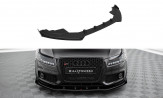 Maxton Design spoiler predného nárazníka Street Pro AUDI A5 S-Line / S5 B8 pred FL - čierny + lesklé krídielka 