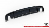 Maxton Design spoiler zadného nárazníka (verzia so samostatnými výfukmi na oboch stranách) AUDI A5 B8 Coupe po FL - čierny lesklý