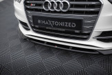 Maxton Design spoiler predného nárazníka AUDI A3 S-Line / S3 8V pred FL Sportback / Hatchback Ver.2 - čierny lesklý