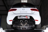 Catback výfuk Seat Leon 1P Cupra R 2.0 TSI 265HP (2010-2012) Milltek Sport SSXSE139 - bez rezonátora a zadného tlmiča / okrúhle leštené koncovky