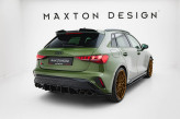 Maxton Design bočné spoilery zadného nárazníka Street Pro AUDI S3 8Y Sportback po FL - čierny 