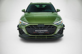 Maxton Design spoiler predného nárazníka AUDI S3 / A3 S-Line 8Y Sportback po FL Ver.1 - čierny lesklý  