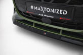 Maxton Design spoiler predného nárazníka AUDI S3 / A3 S-Line 8Y Sportback po FL Ver.3 - čierny lesklý  
