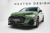Maxton Design spoiler predného nárazníka Street Pro AUDI S3 / A3 S-Line 8Y Sportback po FL - čierny 